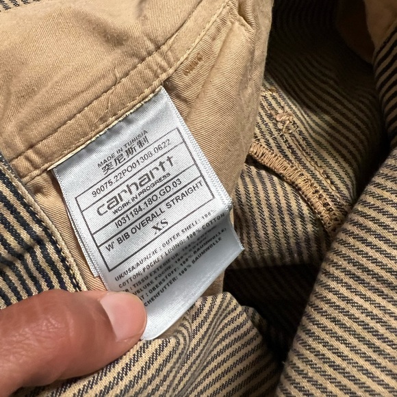 CARHARTT WIP BIB OVERALL STRAIGHT HICKORY - Picture 11 of 11